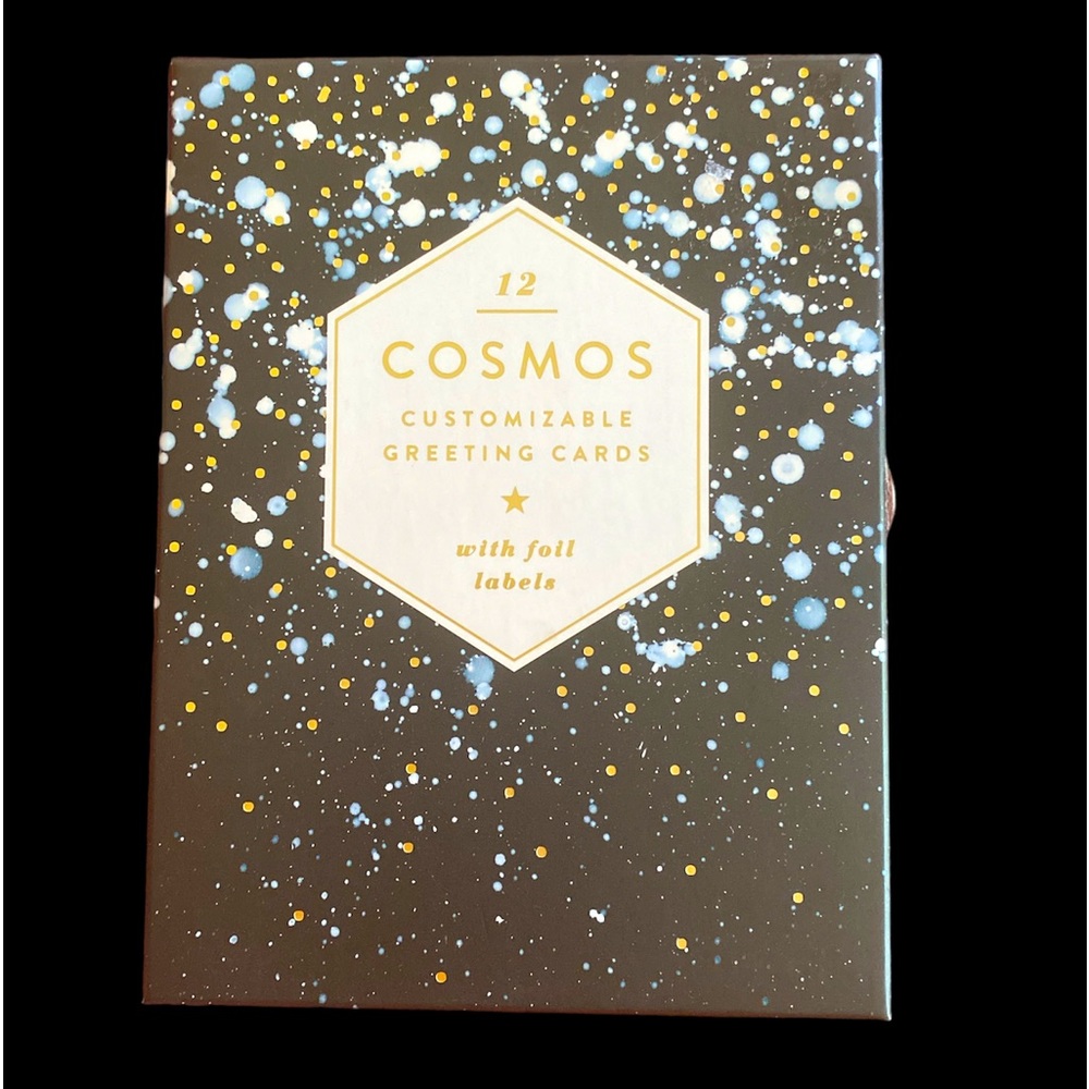 🆕GALISON:DIY Customizable Greeting Cards (12)- Cosmos design RARE